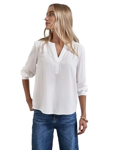 Street One Damen A345112 Tunika Bluse In Unifarbe, Off White, 38 EU Street One Damen A345112 Tunika Bluse In Unifarbe, Off White, 38 EU von Street One