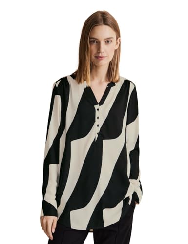 STREET ONE Damen Viskose Bluse, Black, 36 STREET ONE Damen Viskose Bluse, Black, 36 von Street One