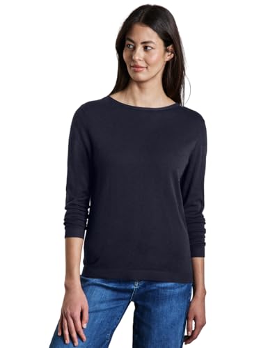 STREET ONE Damen A302973 Weicher Strickpullover, Deep Blue, 40 EU STREET ONE Damen A302973 Weicher Strickpullover, Deep Blue, 40 EU von Street One