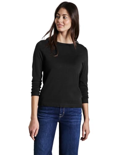 STREET ONE Damen A302973 Weicher Strickpullover, Schwarz, 38 EU STREET ONE Damen A302973 Weicher Strickpullover, Schwarz, 38 EU von Street One