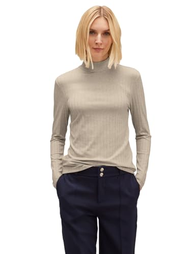 STREET ONE Women's A320679 Shirt, Spring Sand Melange, 40 von STREET ONE