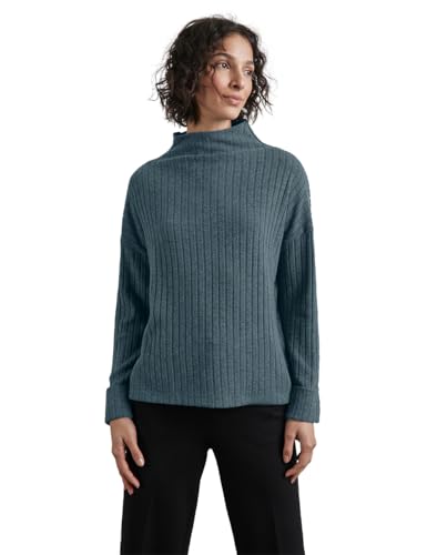 STREET ONE Damen A322507 Shirt Mit Rippstruktur, Cool Vintage Green Mel., 46 EU STREET ONE Damen A322507 Shirt Mit Rippstruktur, Cool Vintage Green Mel., 46 EU von Street One