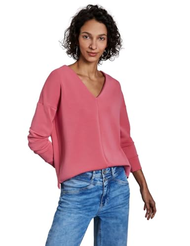 STREET ONE Damen A322805 Silk-Look Shirt, Desert Berry, 34 EU von Street One