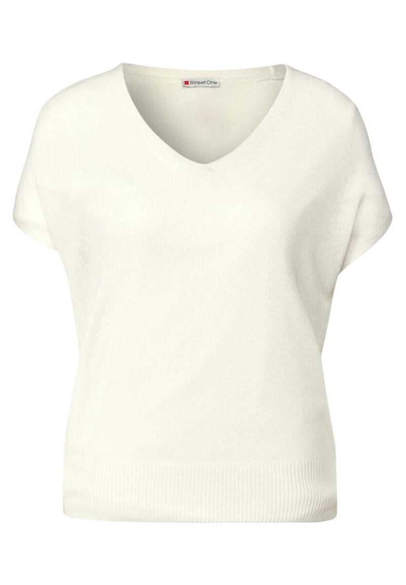 Street One - Ärmelloser Strickpullover weiß - Gr. - 34 von Street One
