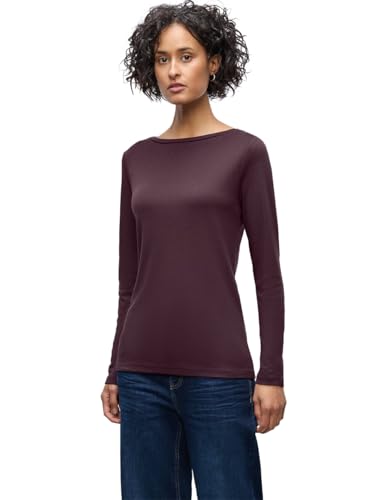 Street One Basic Langarmshirt Jazz Berry 40 von Street One