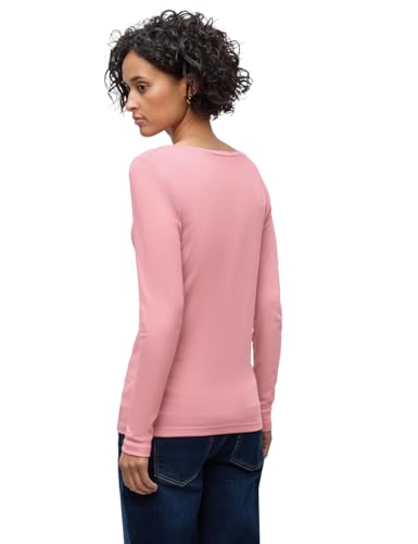 Street One Basic Langarmshirt Powder pink 42 von Street One