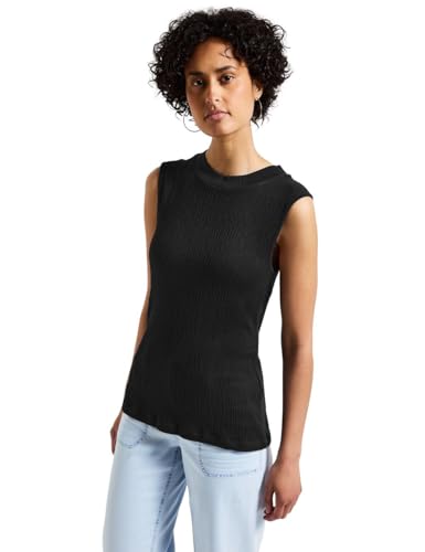 Street One Damen A323303 Strukturtop mit Turtleneck, Schwarz, 42 Street One Damen A323303 Strukturtop mit Turtleneck, Schwarz, 42 von Street One