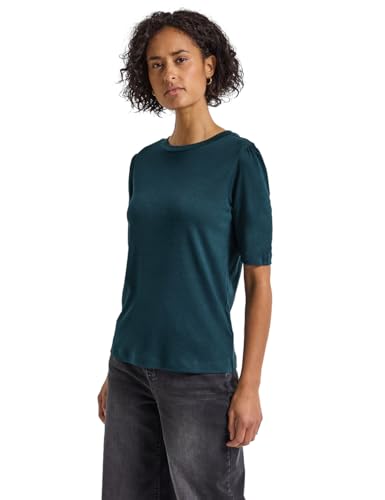 Street One Basic T-Shirt mit Raffung Tide Blue 44 Street One Basic T-Shirt mit Raffung Tide Blue 44 von Street One