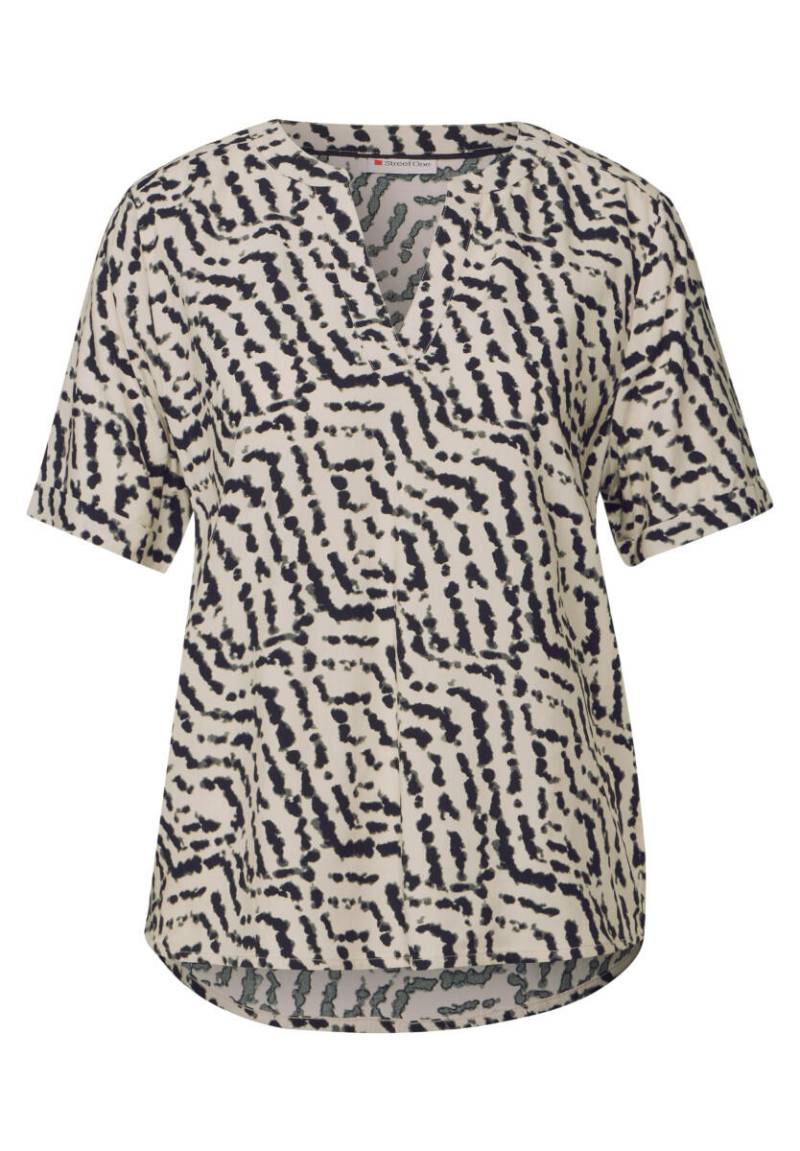Street One - Bedruckte Bluse beige - Gr. - 36 von Street One