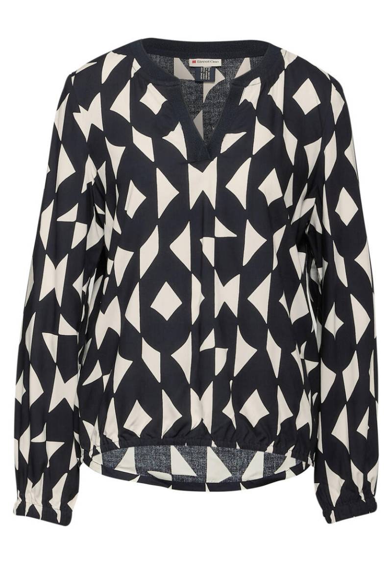 Street One - Bedruckte Bluse blau - Gr. - 34 von Street One