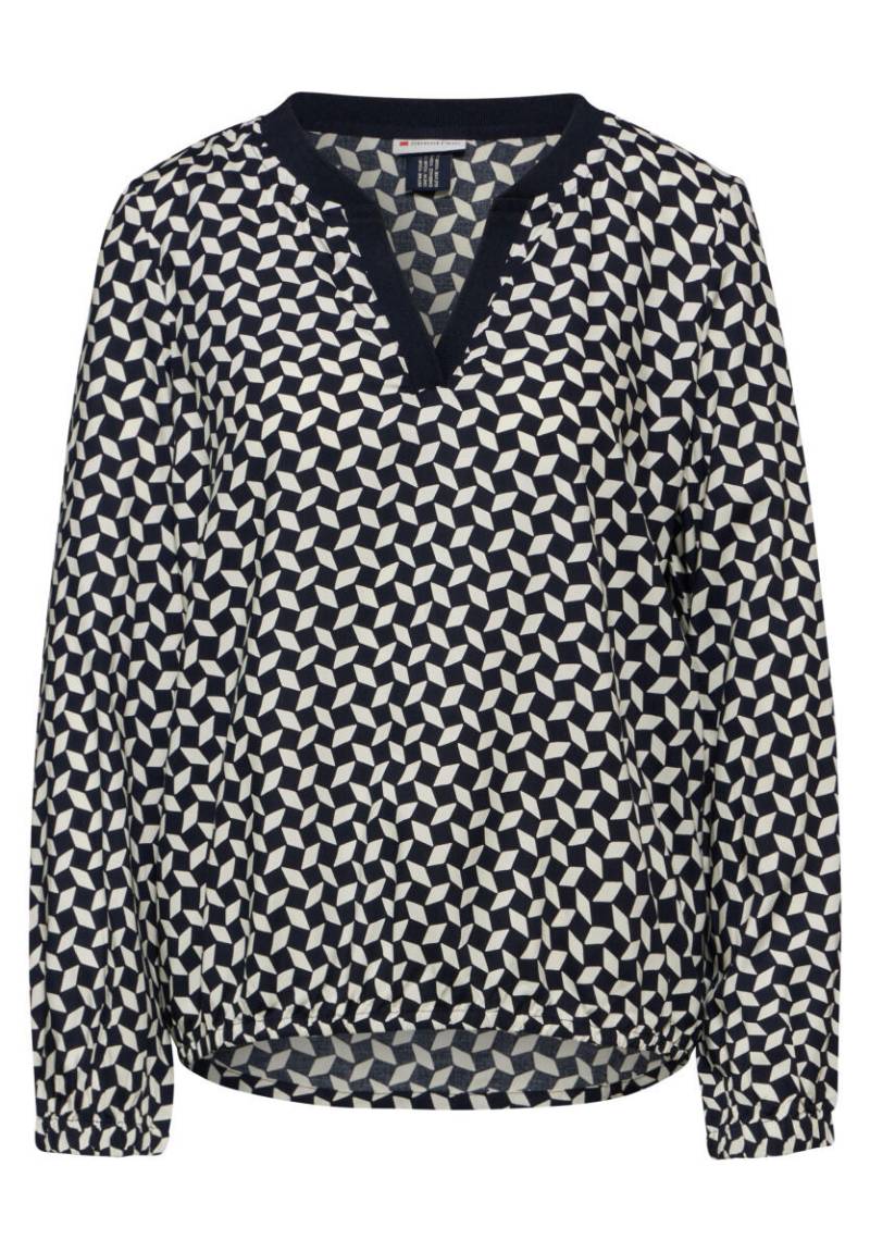 Street One - Bedruckte Bluse blau - Gr. - 34 von Street One