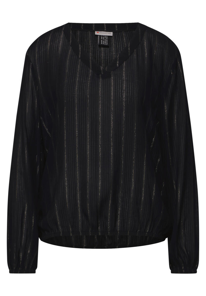 Street One - Bluse mit Glitzerstreifen schwarz - Gr. - 36 von Street One
