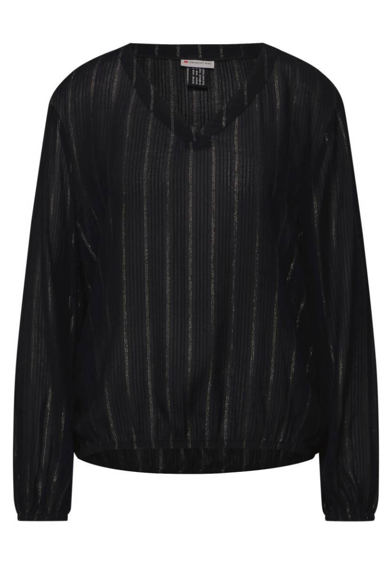Street One - Bluse mit Glitzerstreifen schwarz - Gr. - 36 von Street One