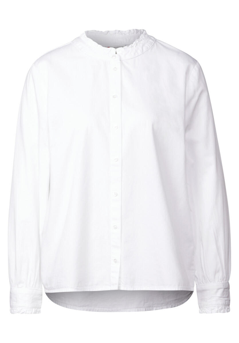 Street One - Bluse mit Rüschen-Details weiß - Gr. - 36 von Street One