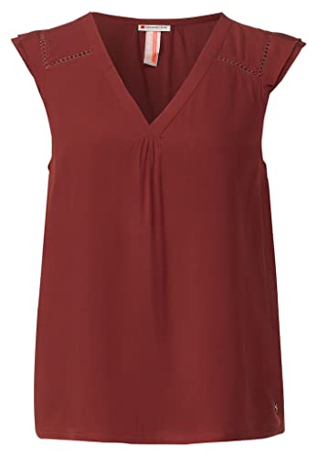 STREET ONE Damen A343966 Blusentop, Foxy Red, 40 EU von Street One