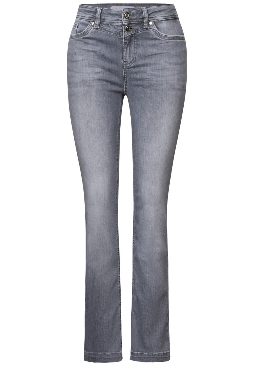 Street One - Bootcut Jeans - Style QR Bootcut grau - Gr. - 30/30 von Street One
