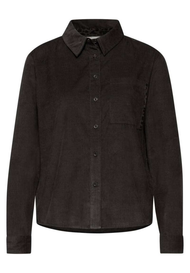 Street One - Cordbluse mit Tapedetails braun - Gr. - 34 von Street One