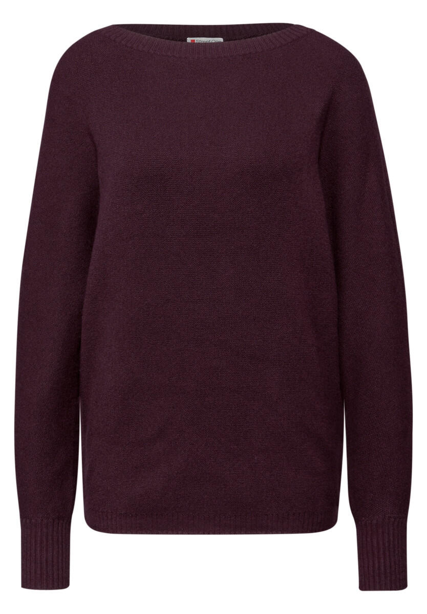 Street One - Cosy Dolman Pullover rot - Gr. - 42 von Street One