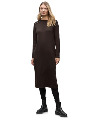Street One Rippstruktur Kleid deep Roast Brown 38 von Street One