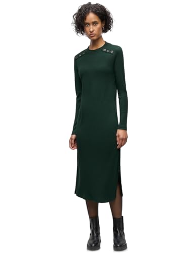Street One Damen 1408951 Rippstruktur Kleid, evernight Green, 38 von Street One