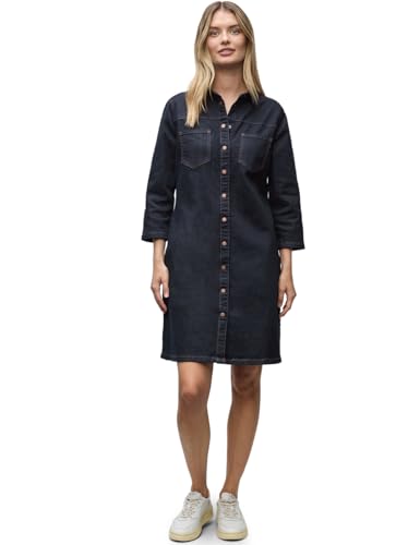 Street One Damen 1408987 Denim Kleid im Rinsed-Look, Rinse Blue Washed, 42 von Street One