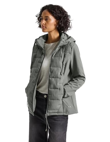 Street One Damen 2005332 Strukturmix Softshelljacke, Fresh Sage, 36 von Street One