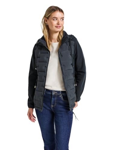 Street One Damen 2005332 Strukturmix Softshelljacke, Obsidian Blue, 38 von Street One