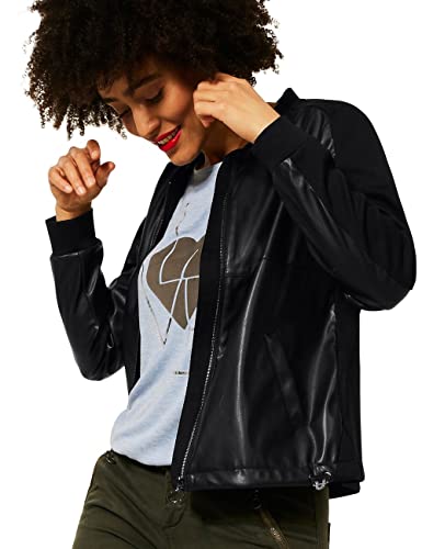 Street One Damen 211519 Übergangsjacke, Black, 38 von Street One