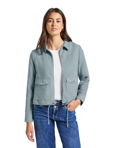 Street One Damen 2116757 Cordjacke mit Zipper, Arona Blue, 42 von Street One
