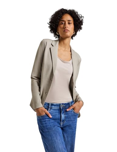 Street One Damen 2116799 Basic Blazer, Morning beige Mel, 36 von Street One