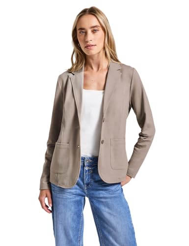 Street One Damen 2116815 Basic Blazer, Sandstone Mocha Mel, 46 von Street One