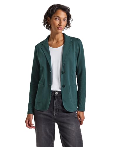 Street One Damen 2116815 Basic Blazer, deep Teal Green, 40 von Street One