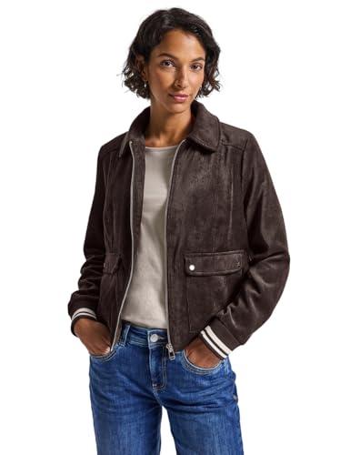 Street One Damen 2116830 Kurze Cordjacke, deep Roast Brown, 40 von Street One