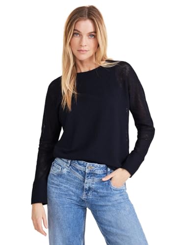 Street One Damen 2in1 Langarmshirt deep blue 40 von Street One