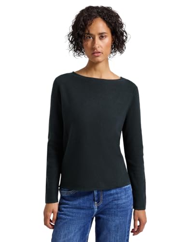 Street One Damen 3015493 Strukturpullover, Juniper Green, 38 von Street One