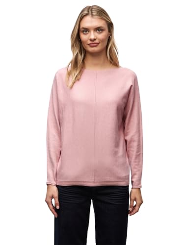 Street One Damen 3015504 Basic Dolman Pullover, Powder pink Mel, 46 von Street One