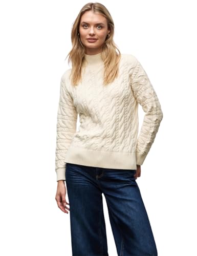 Street One Pullover mit Zopfmuster Soft beige 38 von Street One
