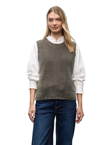 Street One Damen 3015523 Ärmelloser Pullover, Nomad Brown, 44 von Street One
