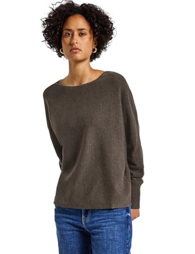 Street One Damen 3015541 Dolman Pullover, Nomad Brown Mel, 40 von Street One