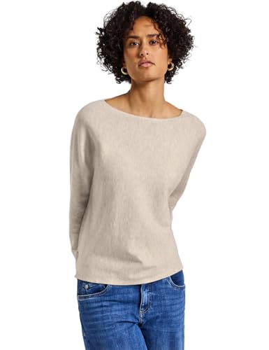 Street One Damen 3015541 Dolman Pullover, tusk Cream Mel, 34 von Street One