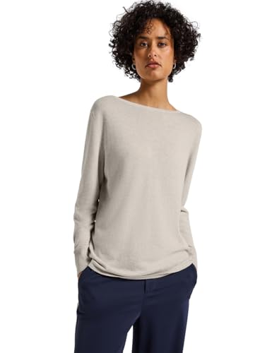 Street One Damen 3015618 Basic Pullover, tusk Cream Mel, 42 von Street One
