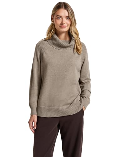 Street One Damen 3015724 Pullover mit Stehkragen, Mocha Dream Mel, 46 von Street One