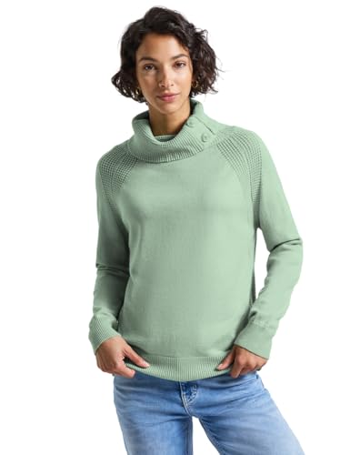 Street One Damen 3015724 Pullover mit Stehkragen, Serene Green Mel, 36 von Street One