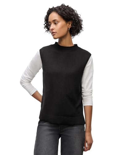 Street One Damen 3015727 Ärmelloser Pullover, Black, 36 von Street One