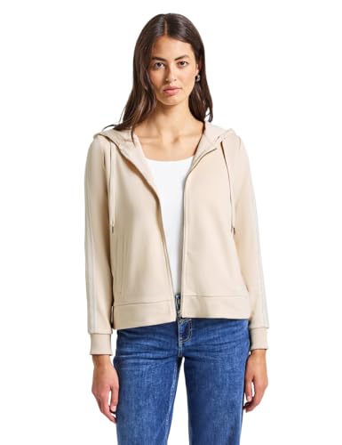 Street One Damen 3015754 Kapuzenjacke mit Dekotape, tusk Cream, 36 von Street One