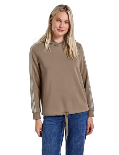 Street One Damen 3015755 Hoodie mit Gallonstreifen, bark Brown, 34 Street One Damen 3015755 Hoodie mit Gallonstreifen, bark Brown, 34 von Street One