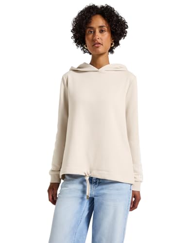 Street One Damen 3015755 Hoodie mit Gallonstreifen, tusk Cream, 34 Street One Damen 3015755 Hoodie mit Gallonstreifen, tusk Cream, 34 von Street One