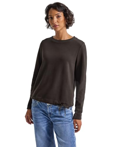 Street One Damen 3016853 Crewneck Sweatshirt, deep Roast Brown, 40 von Street One