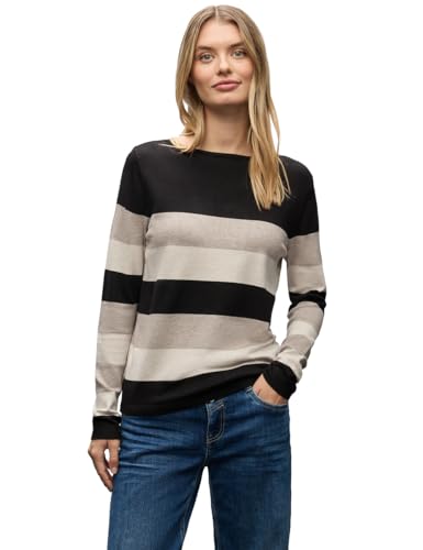 Street One Gestreifter Pullover Black 44 von Street One