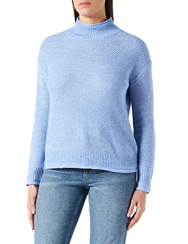 Street One Damen 301711 Pullover, Shiny Blue Melange, 44 von Street One